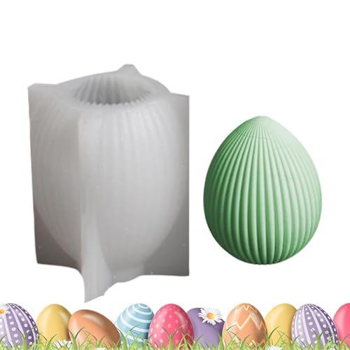 Silikonform Ostern Eier, Gießformen Silikon Ostereier Gips Zum Gießen Silikonform Ostereier Gipsformen, 3D -Kaninchenohr -Eierform Gipszementform, Osterharzgussform von Wusideday