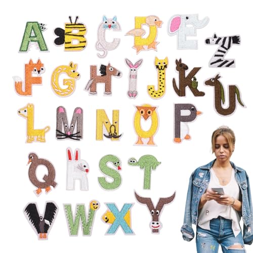 Wusideday Stickerei Aufnäher Für Kleidung,Buchstaben-Design Bügel-Set | Multifunktionale Bestickte Accessoires Zum Verzieren Von Taschen, Kleidung, Schuhen, Jeans & Rucksäcken Wusideday Stickerei Aufnäher Für Kleidung,Buchstaben-Design Bügel-Set | Multifunktionale Bestickte Accessoires Zum Verzieren Von Taschen, Kleidung, Schuhen, Jeans & Rucksäcken von Wusideday