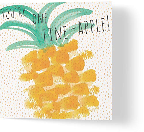 Wuzci "You're One Fine-Apple!" Valentinstagskarte 150 mm Länge x 150 mm Breite von Wuzci