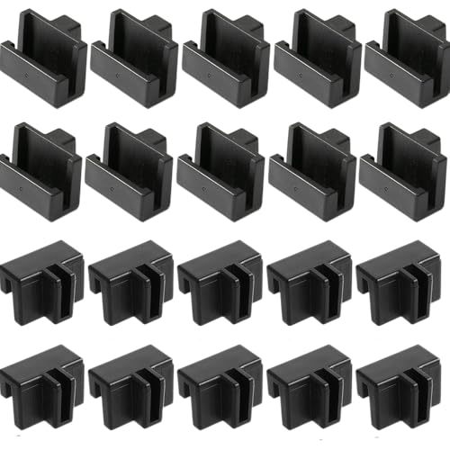 20 Stück Hängeregistratur-Clips, schwarze Aktenordner-Clips, Schubladen-Trennklammern, Kunststoff-Aktenschienen-Clip für Holzschubladen, Hängeregistratur-Ordner, Organizer für Aktenaufbewahrung, hält von Wvapzwr