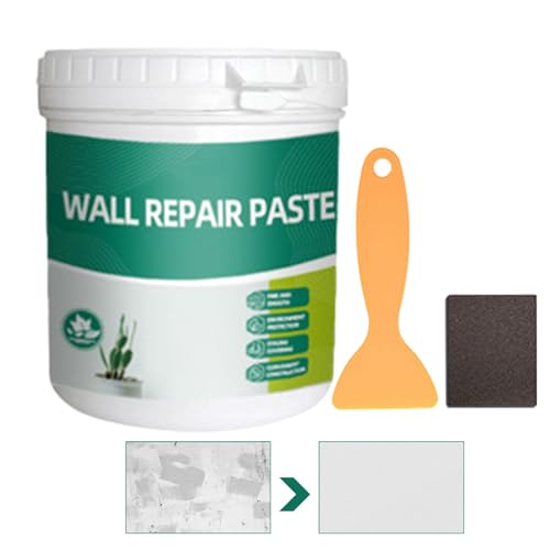 Wyttuubv Wandreparaturmittel-Reparaturset, Wandreparaturpasten-Kit - 600g wasserdichtes Dichtmittel-Wandreparaturset - Sichere Graffiti-Reparaturpaste für Risse, Löcher und Unvollkommenheiten an der von Wyttuubv