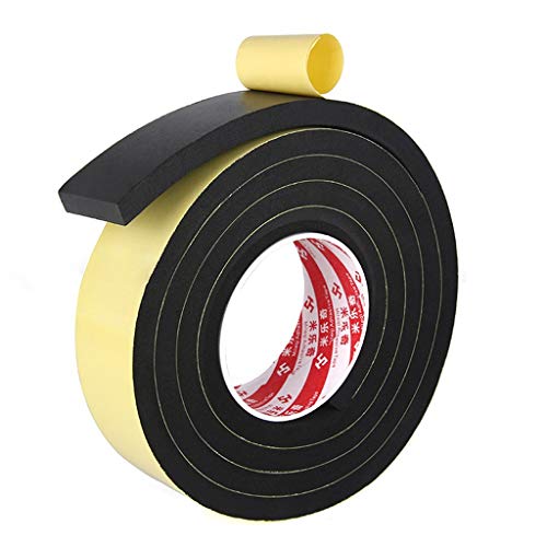 Schaumstoff band，Schwammband schwarz Schaum einseitig klebendes Klebeband verdickten Schaumstoffschwamm Vibrationsaufnehmer Schall Isolierband Einseitige abgedichtet Schaumband 5mm8mm10mm von Wzrx7 - shop