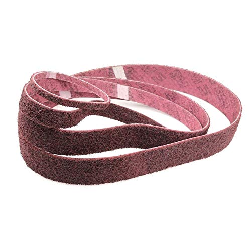 Wzrx7 - shop Stark Sicherheitsband rutschfest,1 Stück aus Schleifvlies Schleifband Sehr grob bis fein Nylon Polierband (Grit : Brown P150, Size : 762 X 25 mm) von Wzrx7 - shop