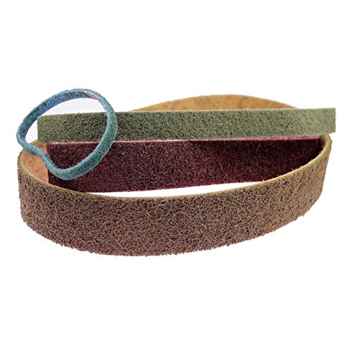 Wzrx7 - shop Stark Sicherheitsband rutschfest,1 Stück aus Schleifvlies Schleifband Sehr grob bis fein Nylon Polierband (Grit : Grey P600, Size : 762 X 25 mm) von Wzrx7 - shop