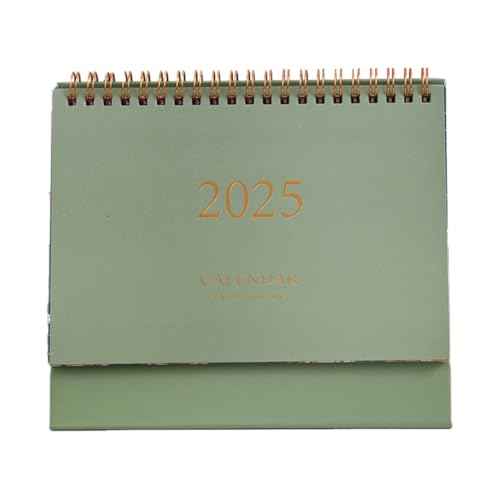 Wzxhew Familienkalender 2025 Desktopkalender Stand Up Jahreskalender Tisch Papierkalender Tagesplaner Monatliche Seiten Staffelei Kalender (B, One Size) von Wzxhew