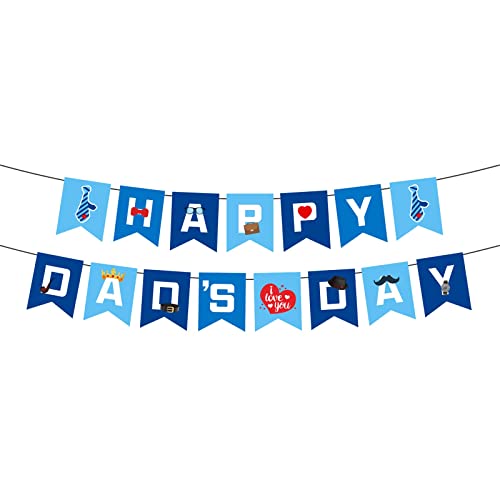 Wzxhew # Vatertagsdekorationen Pull Flag Party Dekorationen Pull Flag Papier Blume Ballon Set Happy Dad's Day (A, A) von Wzxhew