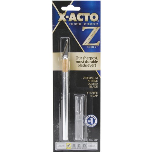 X-Acto Präzisionsmesser Z-Serie mit Kappe, Nr. 11 Klinge, Aluminiumgriff, Silber von X-Acto