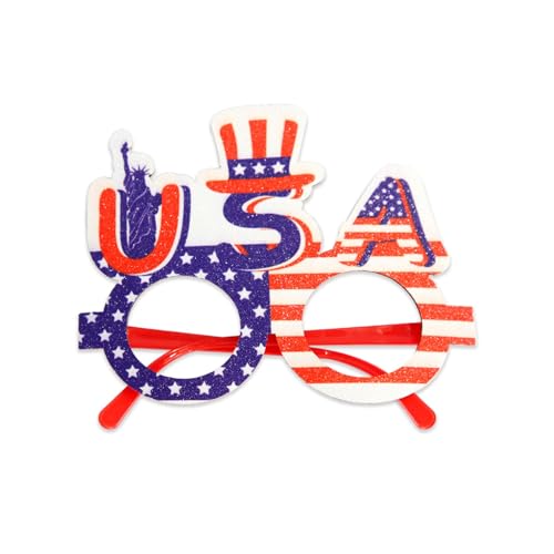 X-Institute Amerikanische Unabhängigkeitstag-Brillen, Party, Feiern mit und Festlichkeiten, US-Briefdekorationen, Unabhängigkeitszubehör von X-Institute