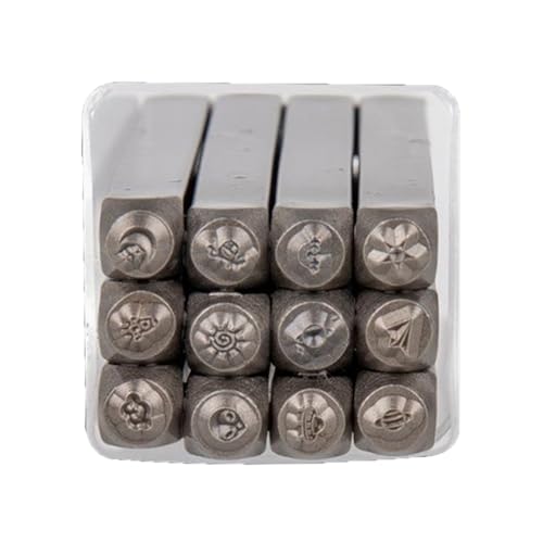 X-Institute Metallstempel-Set mit Herz-/Tiermotiven, 3 mm, Metallstempelwerkzeug zum Stempeln von Metall, Leder, Holz, Handwerk, Leder, Stanz-Set, 12 Stück X-Institute Metallstempel-Set mit Herz-/Tiermotiven, 3 mm, Metallstempelwerkzeug zum Stempeln von Metall, Leder, Holz, Handwerk, Leder, Stanz-Set, 12 Stück von X-Institute