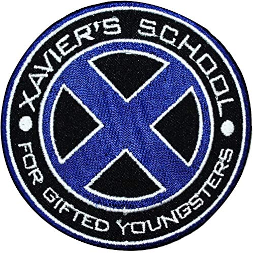 X-Men Blauer Xavier's School bestickter Aufnäher von X-Men