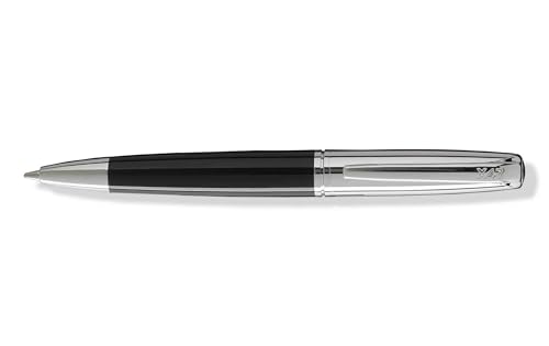 X17 X47-Kugelschreiber No.1, Drehmechanik, edel, kurz: nur 10,5 cm, chrom/schwarz von X17