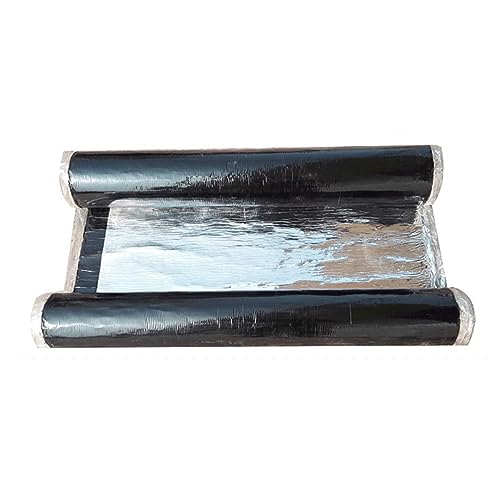 X1NGFU Selbstklebendes Bitumenband,Wasserdichtes Aluminium-Klebeband Bitumen Aluband Reparaturband Dichtband,Wetterfest Dachfolie Butylband,Für Rohr/Dachleck/Fensterabdichtung (0.3x1m) von X1NGFU