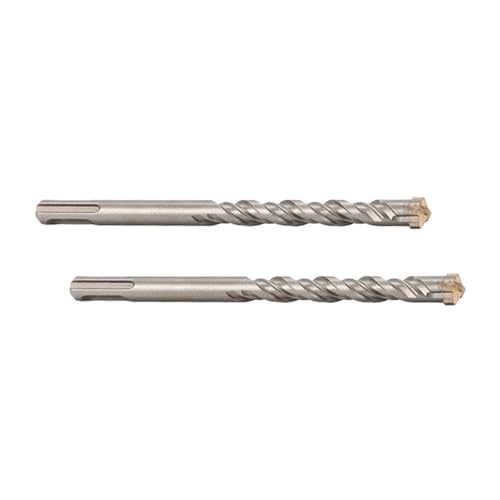 Bohrer-Bit-Set, Bohrspitze, zum Bohren von Beton, Porzellan, Fliesen, Keramiktöpfen, 350 x 14 mm, 2 Stück von XAGMODSHN