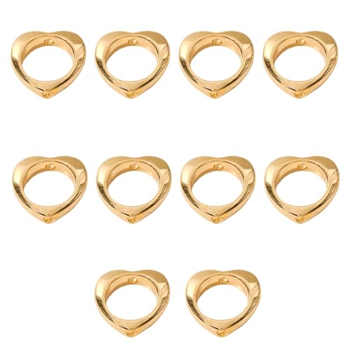 Packung Von 10 Perlenanschlüssen Für Armbänder Und Halsketten Schmuckfundkomponenten Durch Lochperlenkreise Rahmen Packung Von 10 Perlenanschlüssen Für Armbänder Und Halsketten Schmuckfundkomponenten Durch Lochperlenkreise Rahmen von XAGMODSHN