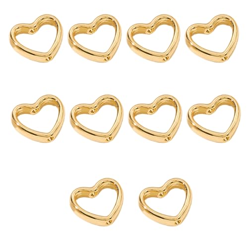 Packung Von 10 Perlenanschlüssen Für Armbänder Und Halsketten Schmuckfundkomponenten Durch Lochperlenkreise Rahmen Packung Von 10 Perlenanschlüssen Für Armbänder Und Halsketten Schmuckfundkomponenten Durch Lochperlenkreise Rahmen von XAGMODSHN