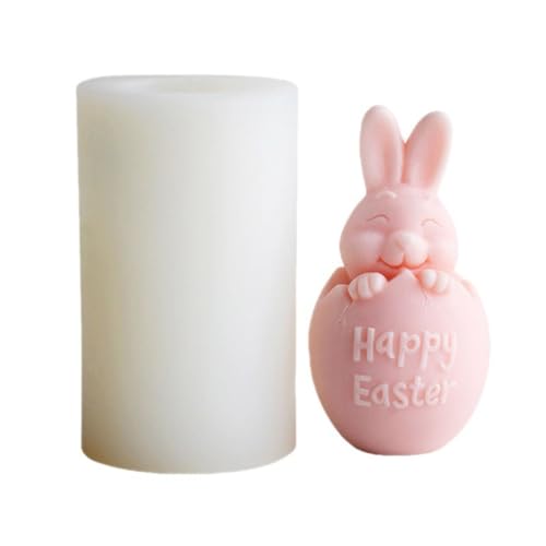 XAGMODSHN 3D Happy Candle Mold Silicone Clay Soap Mold for Candle Making Handmade Craft Chocolate Cake Decor von XAGMODSHN