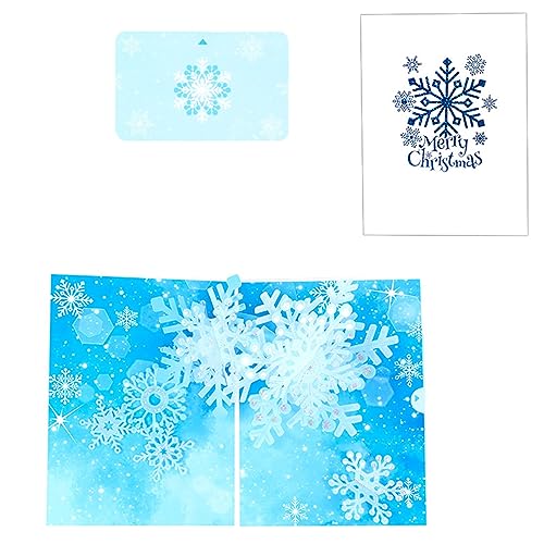 XAGMODSHN 3D Snowflake Grußkarte Kann Ihr Weihnachtsgrußwort Zum Freund Feiner Papercraft Party Decoration Greeting Hinzufügen von XAGMODSHN