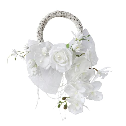 XAGMODSHN Hochzeit Hoop Bouquet Hochzeit Braut Corsages Handgelenk Corsages Hochzeitskranz Für Brautbrautjungfern Hochzeitsfeier von XAGMODSHN