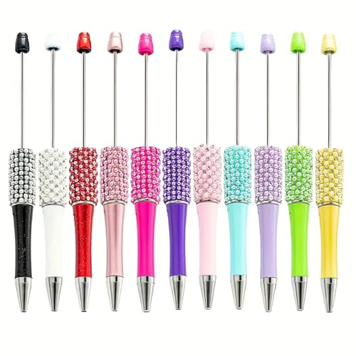 XAGMODSHN Perlenstift mit Strasssteinen, Kugelschreiber, glattes Schreiben, schwarze Tinte, 11 Stück XAGMODSHN Perlenstift mit Strasssteinen, Kugelschreiber, glattes Schreiben, schwarze Tinte, 11 Stück von XAGMODSHN