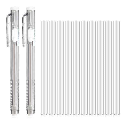 XANHOY 12 Stück einziehbare mechanische Radiergummis in Stiftform, Radiergummis, Stift-Radiergummis, Stift-Radiergummis, Stift-Radiergummis, Schulbedarf von XANHOY