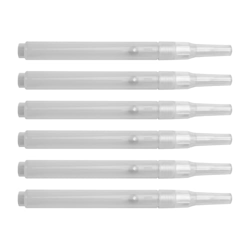 XANHOY 6pieces Acryl Leerer Marker Leerer Pinselstift Nachfüllbarer Leerer Stift Zum Malen Auf Holzstoff Leinwand Metallglasstein von XANHOY