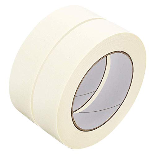 Heimwerker-Werkzeuge Zubehör Abdeckband Leicht Entfernbares Weißes Abdeckband Zum Malen 50 Mm X 50 M/24 Mm X 50 M – Papierband Klebebänder Zum Selbermalen, Beschriften,2 Rolls 24mm X 50m-One Size von XAoSCd