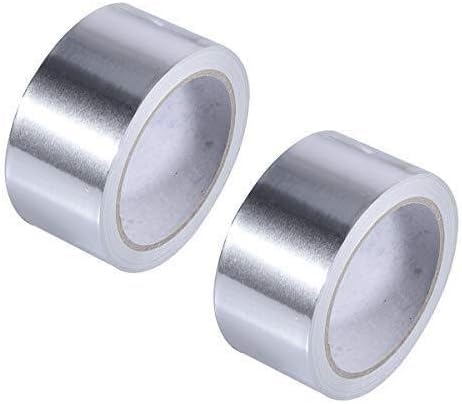 Mehrzweckband, Aluminiumfolie, Selbstklebendes Klebeband, Hitzebeständiges Aluminium-Dichtungsband, Isolierband Für Reparaturen, Kanäle, Isolierung, Trockner Und Mehr,Silver-4.5CM wide*50 meters long von XAoSCd