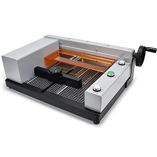 XAoSCd Automatische A4-Papierschneidemaschine Für Den Schreibtisch, Elektrische Papierschneider, 40 Mm Dickes Schnittpapier, Schnittbreite 300 Mm, Für Die Schule Im Home-of, von XAoSCd