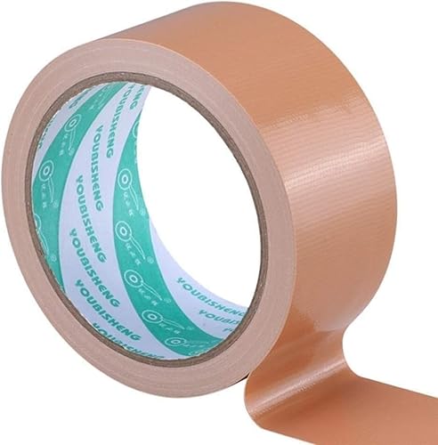 XAoSCd Klebeband In Farbe – Wasserdichtes Klebeband Für Teppiche, Selbstklebendes Krepptuch, Dreifach Reißfestes Klebeband Für Plane/Zelt/Markise/Abdeckung/Segel,Brown-50mm Wide*10m Long von XAoSCd