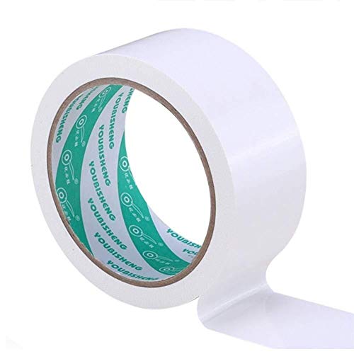 XAoSCd Klebeband In Farbe – Wasserdichtes Klebeband Für Teppiche, Selbstklebendes Krepptuch, Dreifach Reißfestes Klebeband Für Plane/Zelt/Markise/Abdeckung/Segel,White-40mm Wide*10m Long von XAoSCd