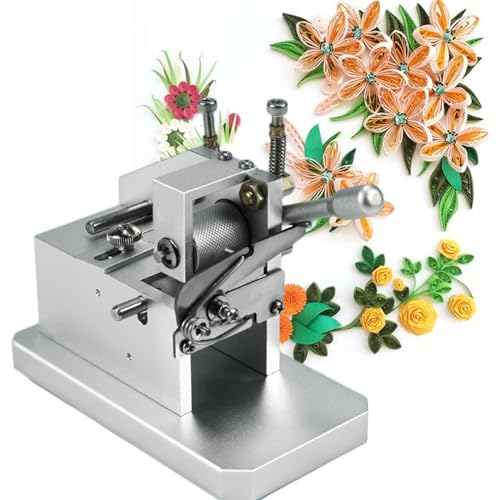 XAoSCd Manuelle Papierrollenmaschine Zum Selbermachen, Quastenmaschine Zum Papierschneiden, Einstellbare Längenbreite, Werkzeuge Zur Herstellung Von Blumen Aus Farbigem Pa,A von XAoSCd