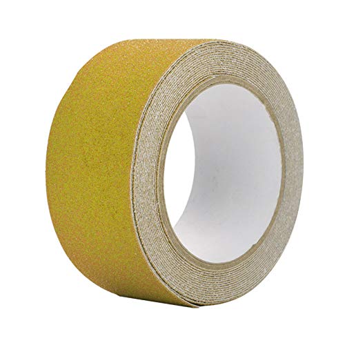 XAoSCd Mehrzweckband, Klebeband, Anti-Rutsch-Band, Buntes 5 M X 5 cm PVC-Anti-Rutsch-Klebeband Für Die Sicherheitsdekoration Von Treppenstufenböden,Yellow-One Size von XAoSCd