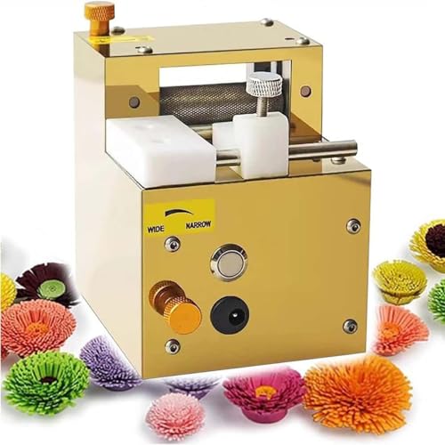 XAoSCd Papierkunst-Quastenschneidemaschine, 3D-Farbige Handgeschöpfte Papierquasten-Blumenrolle, Papierblumenherstellungsmaschine, Gold,Gold von XAoSCd