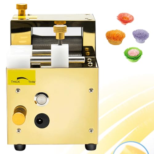 XCSCUK Elektrische Papierrollenmaschine, wiederaufladbare Quastenschneidemaschine, manuelle Papierrollenquastenmaschine, geeignet für den Bastelunterricht (Gold) von XCSCUK