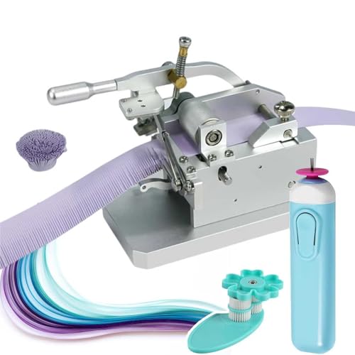 XCSCUK Quastenschneidemaschine, manuelle Papierrollquastenmaschine, mit DIY-Rollennähwerkzeug/Papierrollstift, geeignet von XCSCUK