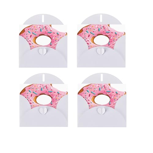 Donut-bedruckte Urlaubskarten aus Papier, Haftnotizen, Dankeskarten, blanko, Grußkarten sind für alle Anlässe geeignet, einschließlich 10 x 15 cm Umschlägen von XDCYWBZDBC