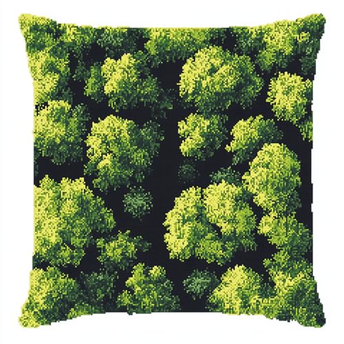 XDEGHUANGSS Knüpfteppich Latch Hook Kit DIY Teppich Zum Selber Knüpfen,Knüpfkissen-Set Für Kinder Und Erwachsene,Knüpfhaken Kissenbezug Set Mit Vordruck 43x43 cm,Waldlandschaft XDEGHUANGSS Knüpfteppich Latch Hook Kit DIY Teppich Zum Selber Knüpfen,Knüpfkissen-Set Für Kinder Und Erwachsene,Knüpfhaken Kissenbezug Set Mit Vordruck 43x43 cm,Waldlandschaft von XDEGHUANGSS