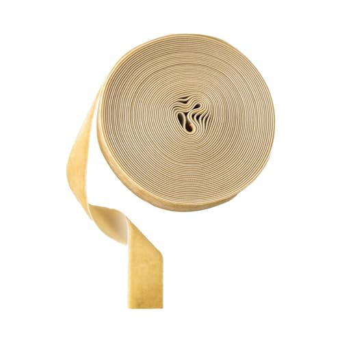 Geschenkband Samtband 10m×2.5cm Schleifenband Geschenkverpackungsband Verpackungszubehör für Geschenk, Blumenstrauß, Weihnachtsdekoration, Hochzeit (Beige) von XDGBGFN