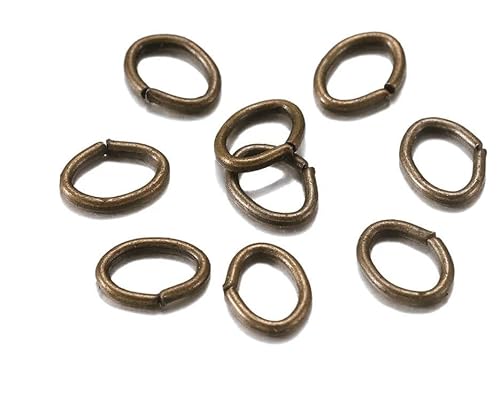 XDMING 300 Teile/los 4 5 6 7mm Oval Biegeringe Spaltringe Anschlüsse Für DIY Schmuck Finding Herstellung Offene Metallringe von XDMING