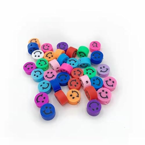 XDNHD 100/200/200 Stück 10 mm Frucht-Polymer-Ton-Perlen, bunte lose Bastelperlen für Schmuckherstellung, DIY-Armbänder, Ohrring-Design von XDNHD