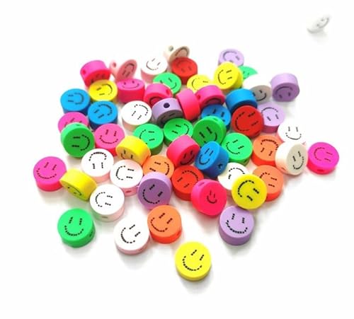 XDNHD 100/200/200 Stück 10 mm Frucht-Polymer-Ton-Perlen, bunte lose Bastelperlen für Schmuckherstellung, DIY-Armbänder, Ohrring-Design von XDNHD