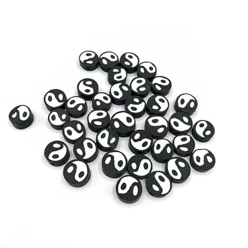 XDNHD 100/200/200 Stück 10 mm Frucht-Polymer-Ton-Perlen, bunte lose Bastelperlen für Schmuckherstellung, DIY-Armbänder, Ohrring-Design von XDNHD