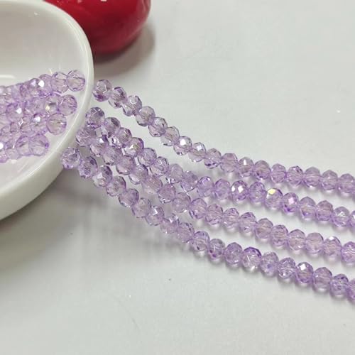 XDNHD Facettierte Kristallperlen, 3 mm, transparent, Doppelkegel, Glasperlen für DIY-Schmuckherstellung, Armband, Halskette, 1500/3000 Stück von XDNHD