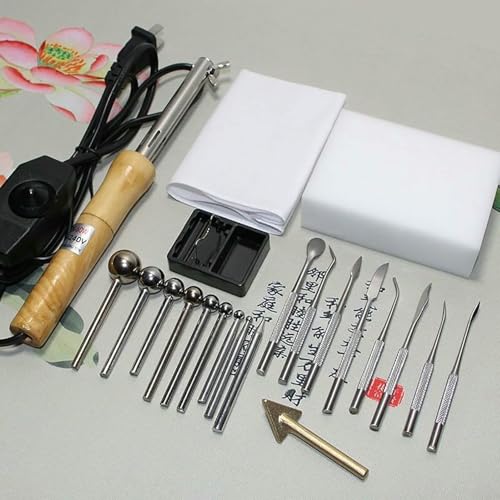 XDRGOOIUY Stoffblumen-Maker-Set, mit 18 Bügelköpfen, DIY-Bügelwerkzeug für Blumenblätter, Bügelmaschine für künstliche Blumen mit Einstellbarer Temperatur, Modellierwerkzeug-Set für Blütenblätter XDRGOOIUY Stoffblumen-Maker-Set, mit 18 Bügelköpfen, DIY-Bügelwerkzeug für Blumenblätter, Bügelmaschine für künstliche Blumen mit Einstellbarer Temperatur, Modellierwerkzeug-Set für Blütenblätter von XDRGOOIUY