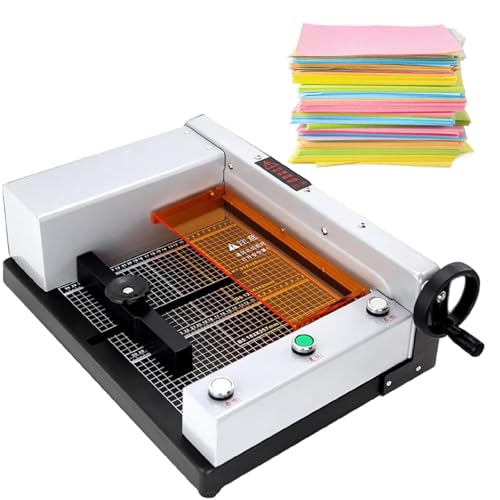 Automatischer Papierschneider Mit Gitternetzlinien, 40 Mm Dicke Papierschneidemaschine, FüR Kartonkarten, Leder, BüRo, Zuhause, Schule,220V von XEEAOFE