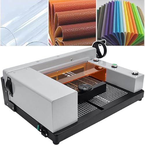 Industrielle Papierschneidemaschine A4, Elektrischer Papierschneider, SchnittstäRke 40 Mm, Mit Transparenten SchneidefüHrungsgittern,220V von XEEAOFE