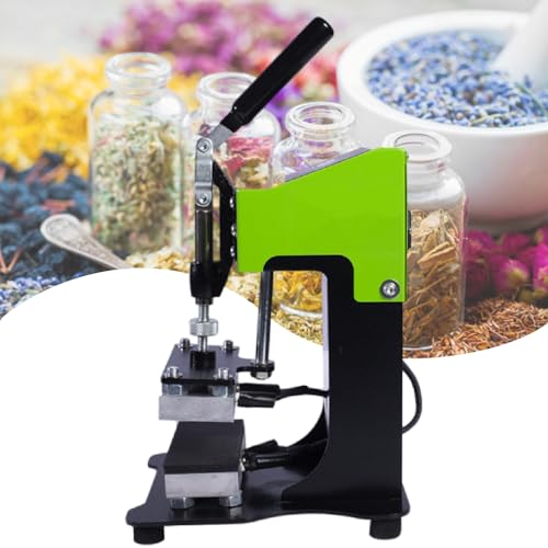 XEEAOFE 2,36 X 4,72 Zoll Leichte HeißPress-Stempelmaschine, Mini-Doppelheizplatten, Mit LCD-Temperaturregler FüR WäRmeüBertragungs-Sublimationsdruck,220V-Green von XEEAOFE