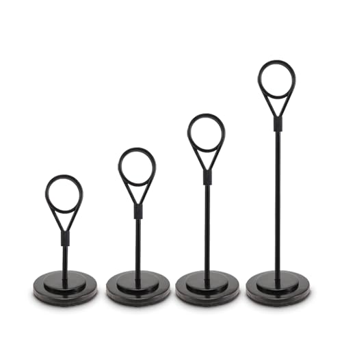 Etikettenhalter, Schilderclip, 3 Stück, Edelstahl-Schilderhalter, Dessert-Supermarkt-Schilderclip, Präsentationsständer, Anti-Fall, Anti-Seiten(Black,12CM) von XEIJAYI