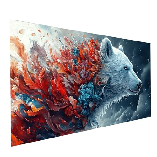 5D Diamond Painting Erwachsene Bär Runden Volldiamant Malen Nach Zahlen Blume, Diamant Strasssteine DIY Set mit Diamond Painting Zubehör, Bastelset Erwachsene für Zimmer Deko 200x100cm Model-05432 5D Diamond Painting Erwachsene Bär Runden Volldiamant Malen Nach Zahlen Blume, Diamant Strasssteine DIY Set mit Diamond Painting Zubehör, Bastelset Erwachsene für Zimmer Deko 200x100cm Model-05432 von XELIETOO