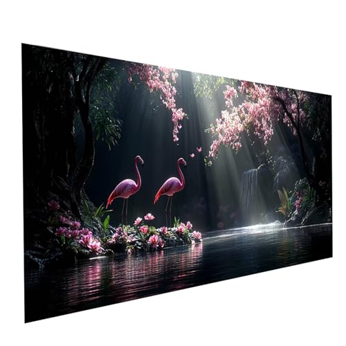 5D Diamond Painting Erwachsene Flamingo Runden Volldiamant Malen Nach Zahlen Landschaft, Diamant Strasssteine DIY Set mit Diamond Painting Zubehör, Bastelset Erwachsene Room Decor 140x70cm Model-08246 5D Diamond Painting Erwachsene Flamingo Runden Volldiamant Malen Nach Zahlen Landschaft, Diamant Strasssteine DIY Set mit Diamond Painting Zubehör, Bastelset Erwachsene Room Decor 140x70cm Model-08246 von XELIETOO